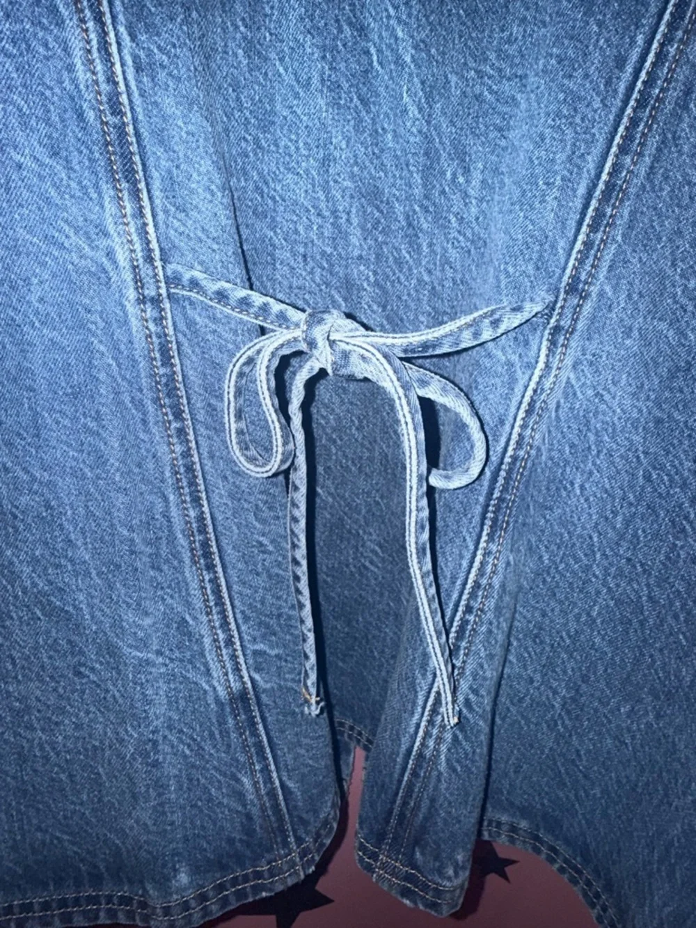 NWT 🏷️ Abercrombie Denim Button Up Vest - Picture 4 of 4